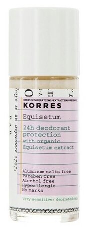 Дезодорант ролик KORRES с экстрактом хвоща для очень чувствительной кожи 24 ч (фото modal 1)