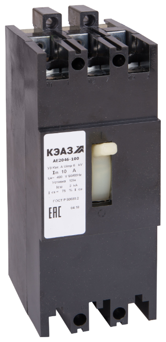 Автоматический выключатель КЭАЗ АЕ2046-10Р 3P 2kA (фото modal 1)