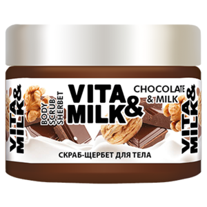 Vita & Milk Скраб-щербет для тела Шоколад и молоко (фото modal nav 1)