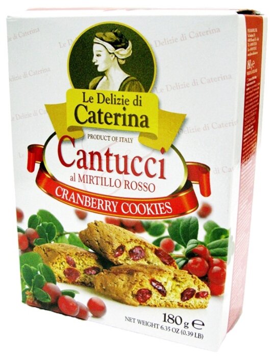 Печенье Le Delizie di Caterina Кантуччи с клюквой, 180 г (фото modal 1)