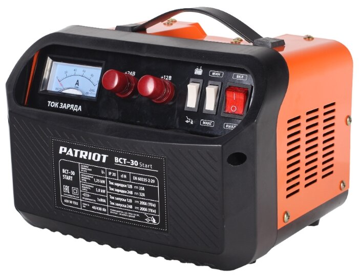 Пуско-зарядное устройство PATRIOT BCT-30 Start (фото modal 1)