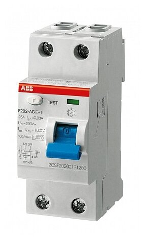 Дифференциальный автомат ABB F202 2П 30 мА (фото modal 1)
