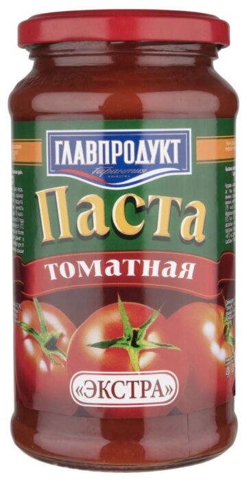 Главпродукт Томатная паста Экстра, стеклянная банка (фото modal 1)