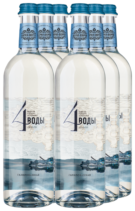 Вода питьевая Абрау-Дюрсо 4 воды Дюр-со газированная, стекло (фото modal 2)