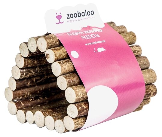 Игрушка для грызунов Zoobaloo Тоннель Треугольник малый 10х10см (фото modal 3)