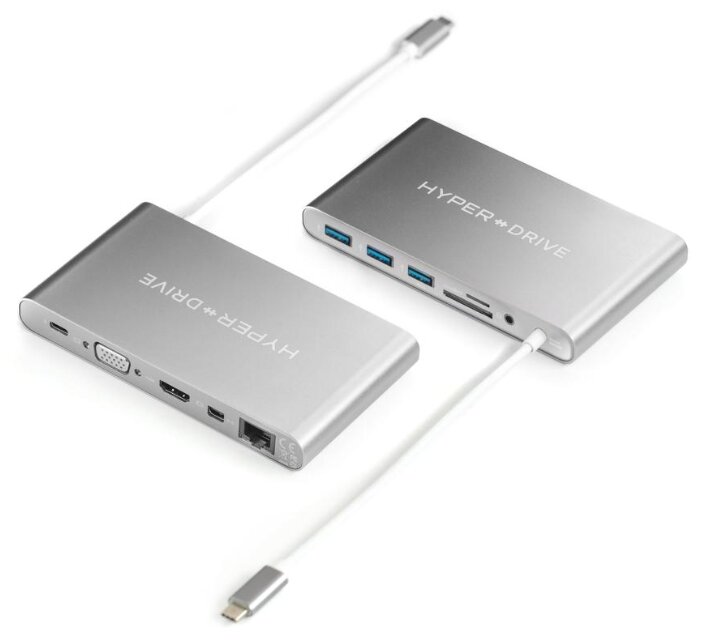 USB-концентратор HyperDrive Ultimate 11-in-1 USB-C Hub (GN30B), разъемов: 4 (фото modal 4)