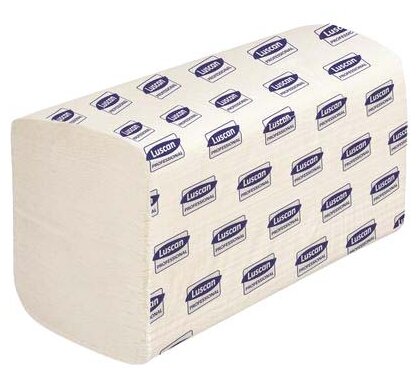 Полотенца бумажные Luscan V-сложения белые двухслойные 200 листов (фото modal 1)