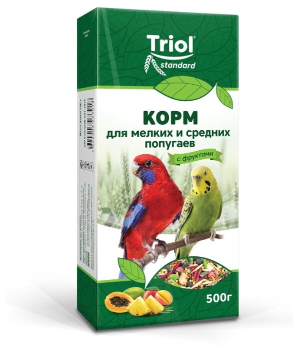 Triol корм Standard с фруктами для мелких и средних попугаев (фото modal 1)