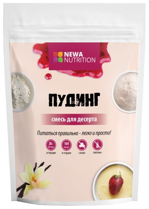 Смесь для десерта NEWA Nutrition Пудинг — ванильный вкус 150 г (фото modal 1)