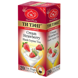 Чай черный Ти Тэнг Cream strawberry в пакетиках (фото modal nav 1)