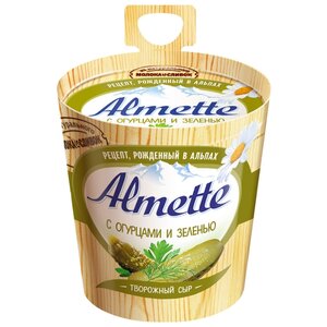 Сыр Almette творожный с огурцами и зеленью 60% (фото modal nav 1)