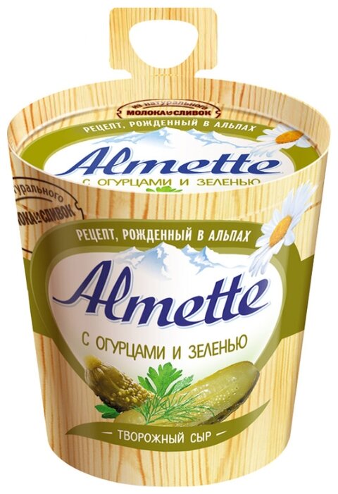 Сыр Almette творожный с огурцами и зеленью 60% (фото modal 1)