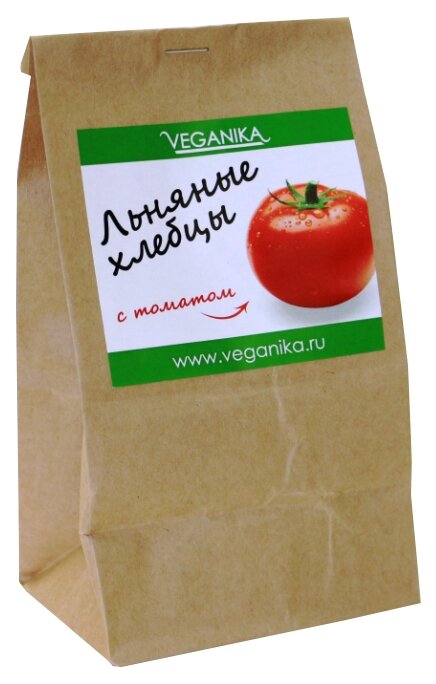 Хлебцы льняные VEGANIKA С томатом 70 г (фото modal 1)