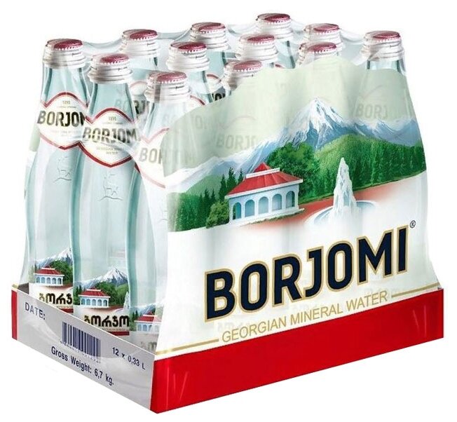 Минеральная вода Borjomi газированная стекло (фото modal 4)