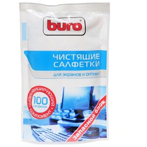 Buro BU-Zscreen влажные салфетки 100 шт. для экрана, для оптики (фото modal nav 1)