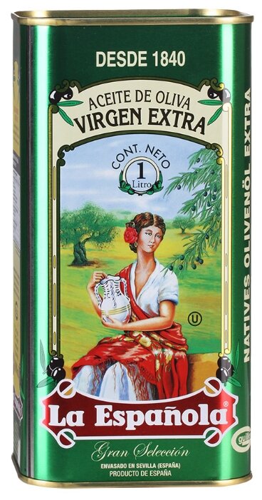 La Espanola Масло оливковое Extra Virgin, жестяная банка (фото modal 1)