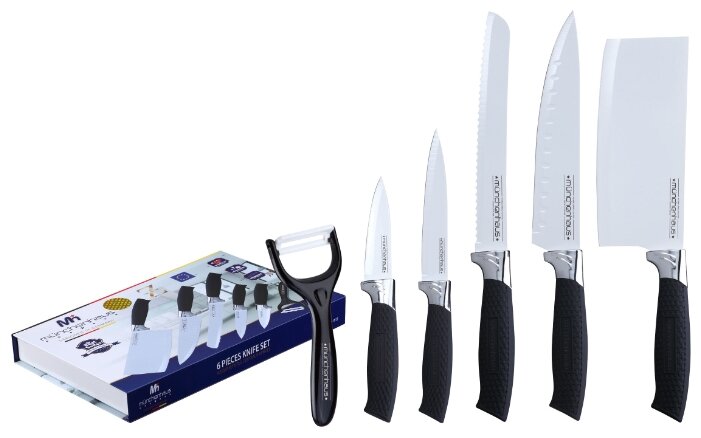 Набор MunchenHaus 5 ножей и овощечистка MH-1115/MH-1116/MH-1126 (фото modal 1)
