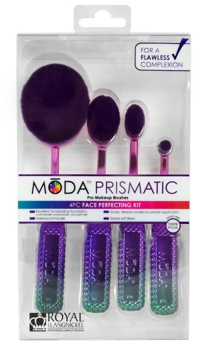 Набор кистей Royal & Langnickel Moda Prismatic 4pc Face Perfecting Kit, 4 шт. (фото modal 2)