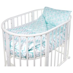 SWEET BABY комплект в овальную кроватку Colori (4 предмета) (фото modal nav 1)