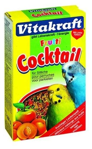 Добавка в корм Vitakraft для волнистых попугаев коктейль фруктовый (фото modal 1)