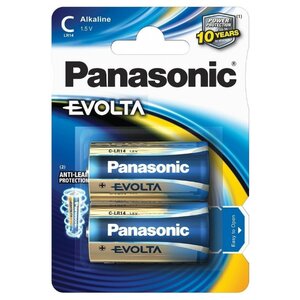 Батарейка C Panasonic Evolta LR14EGE (фото modal nav 1)