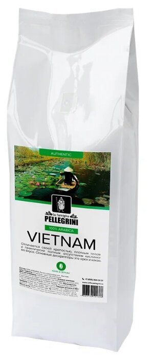 Кофе в зернах la famiglia Pellegrini Vietnam (фото modal 2)