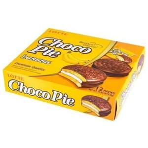 Пирожное Lotte Confectionery Choco Pie Banana (фото modal nav 2)