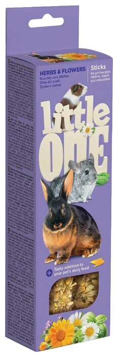 Лакомство для кроликов, грызунов Little One Sticks Herbs & Flowers (фото modal 1)