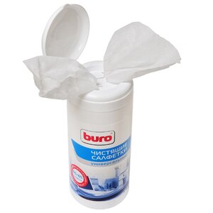 Buro BU-Tmix влажные салфетки+сухие салфетки 130 шт. для оргтехники (фото modal nav 2)