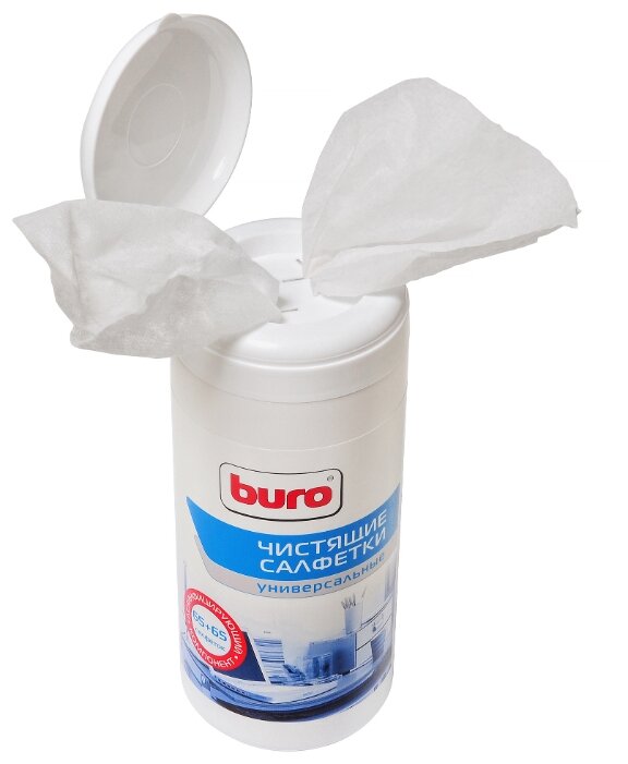 Buro BU-Tmix влажные салфетки+сухие салфетки 130 шт. для оргтехники (фото modal 2)