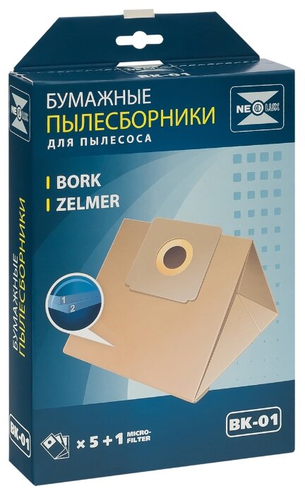 NEOLUX Бумажные пылесборники BK-01 (фото modal 2)