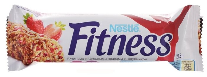 Злаковый батончик Nestle Fitness Клубника, 24 шт (фото modal 3)