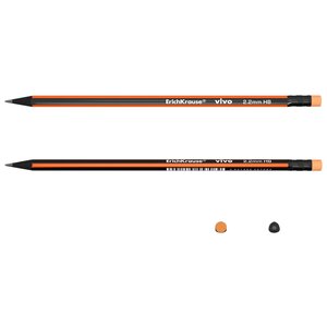 ErichKrause Набор чернографитных трехгранных карандашей с ластиком Vivo 4 шт (45624) (фото modal nav 3)