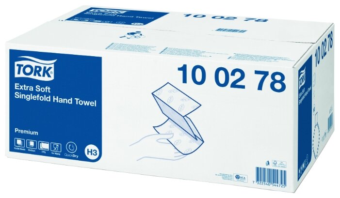 Полотенца бумажные TORK Premium singlefold 100278 (фото modal 1)