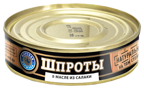 Морская Держава Шпроты в масле из салаки, 160 г (фото modal 1)