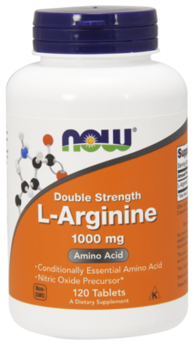 Аминокислота NOW L-Arginine 1000 mg (120 таблеток) (фото modal 1)