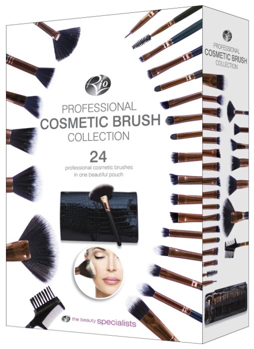 Набор кистей Rio 24 Piece Professional Cosmetic Make Up Brush Set, 24 шт. (фото modal 1)
