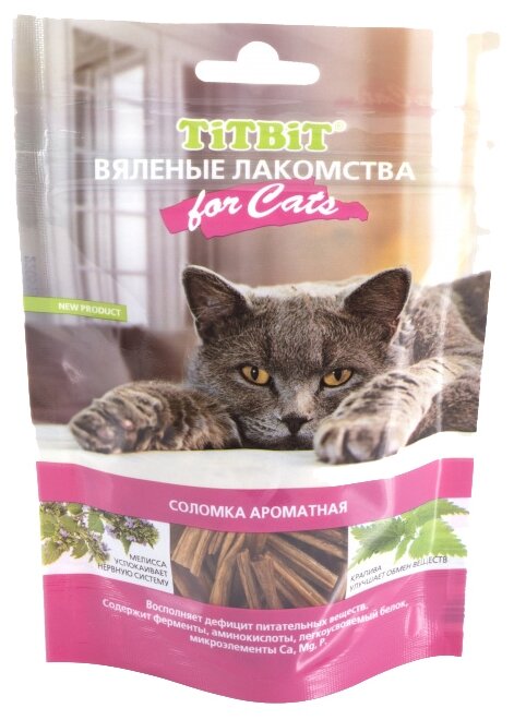 Лакомство для кошек Titbit Вяленые лакомства Соломка ароматная (фото modal 1)