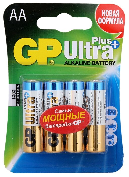 Батарейка AA GP Ultra Plus Alkaline 15AUP (фото modal 2)