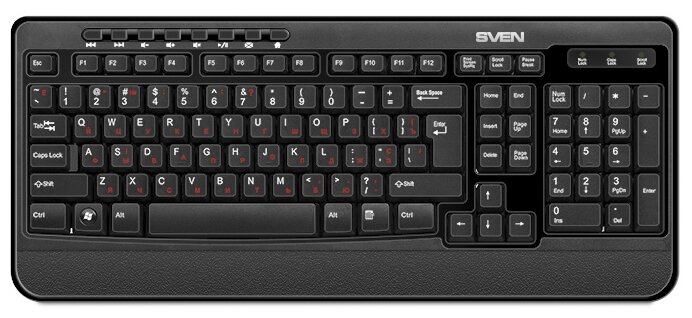 Клавиатура и мышь SVEN Comfort 3500 Wireless Black USB (фото modal 3)