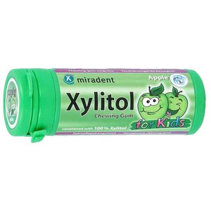 Жевательная резинка miradent Xylitol Chewing Gum Яблоко, без сахара 30 шт. (фото modal nav 1)