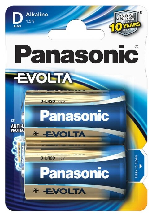 Батарейка D Panasonic Evolta LR20EGE (фото modal 1)