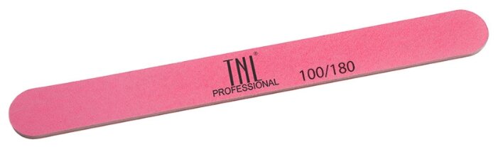 TNL Professional Пилка узкая высокое качество пластиковая основа, 100/180 грит (фото modal 1)