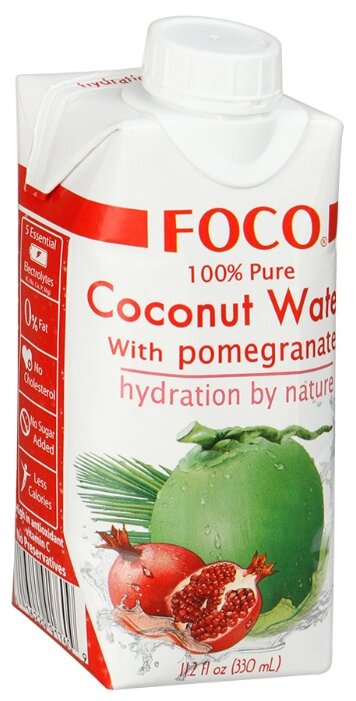 Вода кокосовая FOCO с соком граната (фото modal 2)