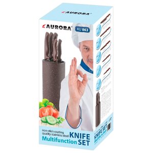 Набор AURORA 5 ножей с подставкой (фото modal nav 6)
