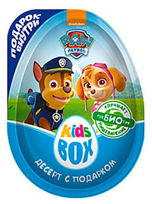 Шоколадное яйцо Конфитрейд KidsBox ЩЕНЯЧИЙ ПАТРУЛЬ десерт с подарком, 20 г (фото modal 1)