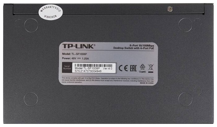 Коммутатор TP-LINK TL-SF1008P (фото modal 5)