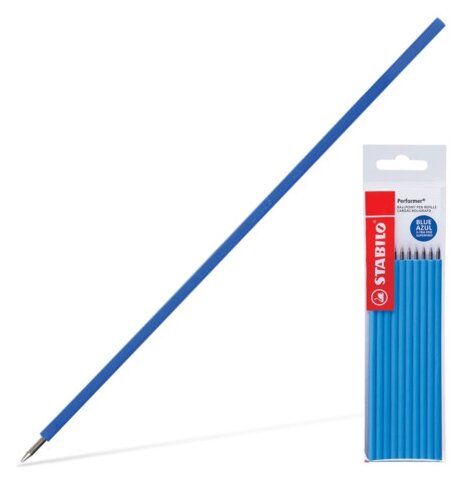 Стержень для шариковой ручки STABILO Performer 0.4 мм (10 шт.) (фото modal 1)