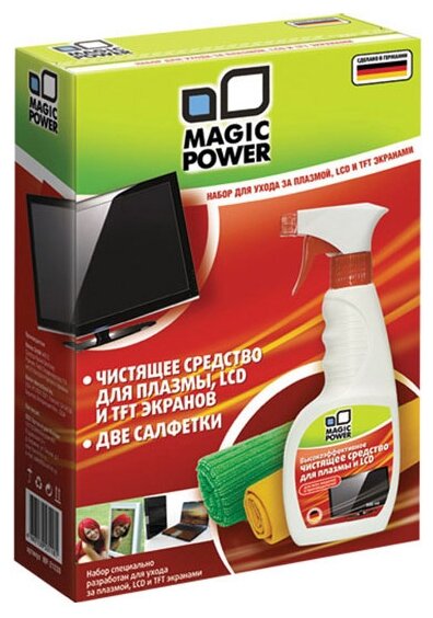 Набор MAGIC POWER MP-21030 чистящий спрей+сухие салфетки (фото modal 1)