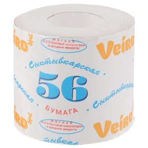 Туалетная бумага Veiro Сыктывкарская 56 серая однослойная (фото modal nav 1)